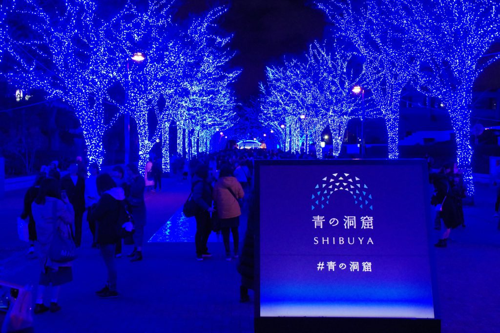 Christmas illumination in Tokyo.